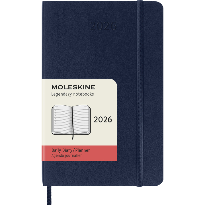 Kalender 12M Daily 2026 Softcover Pocket Sapphire Blue in de groep Papier & Blokken / Kalenders en agenda's / 12 maanden agenda's bij Voorcrea (136096)