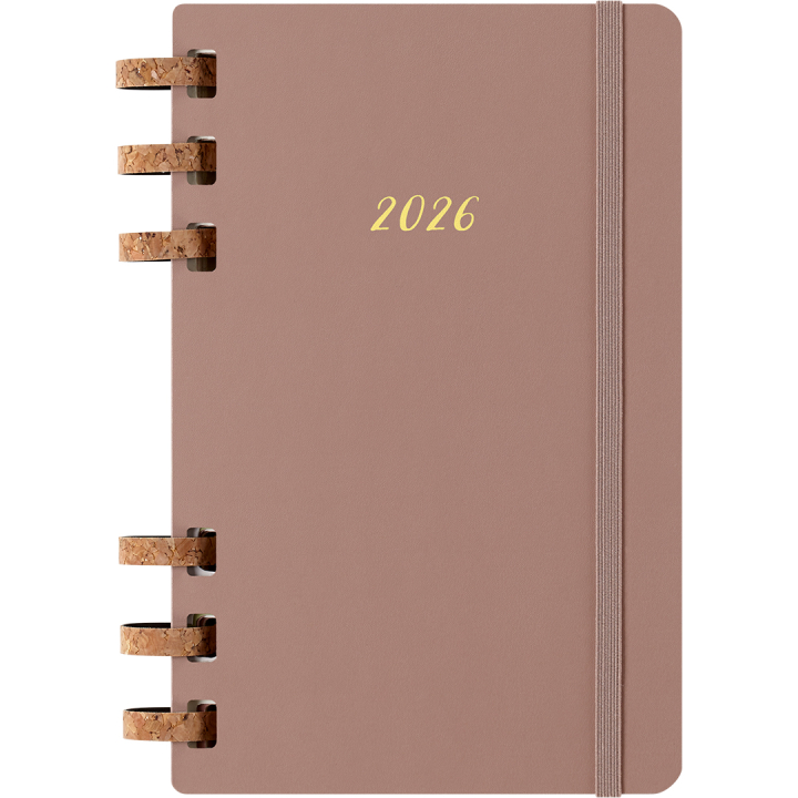 Kalender 12M Spiral Planner 2026 Large Almond in de groep Papier & Blokken / Kalenders en agenda's / 12 maanden agenda's bij Voorcrea (136105)