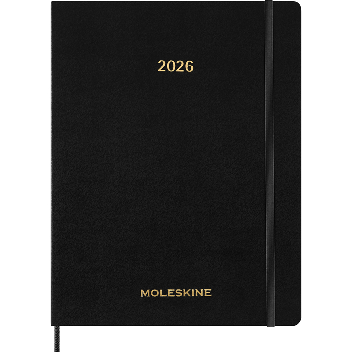 Kalender 12M Weekly Vertical 2026 Essential Softcover XXL Black in de groep Papier & Blokken / Kalenders en agenda's / 12 maanden agenda's bij Voorcrea (136134)
