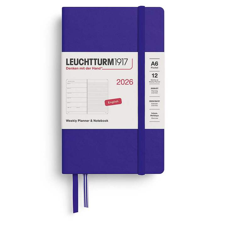 Kalender Weekly Planner & Notebook 2026 A6 Ink in de groep Papier & Blokken / Kalenders en agenda's / 12 maanden agenda's bij Voorcrea (136237)