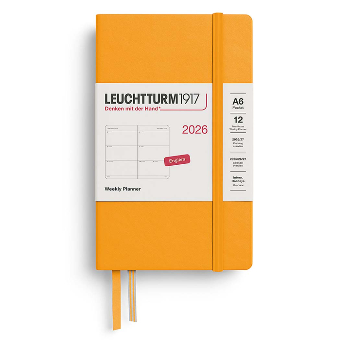 Kalender Weekly Planner 2026 A6 Rising Sun in de groep Papier & Blokken / Kalenders en agenda's / 12 maanden agenda's bij Voorcrea (136262)