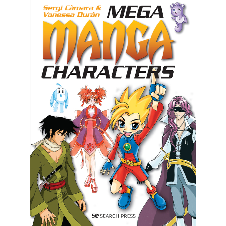 Mega Manga Characters in de groep Creëren & Hobby / Boeken / Instructieboeken bij Voorcrea (136309)