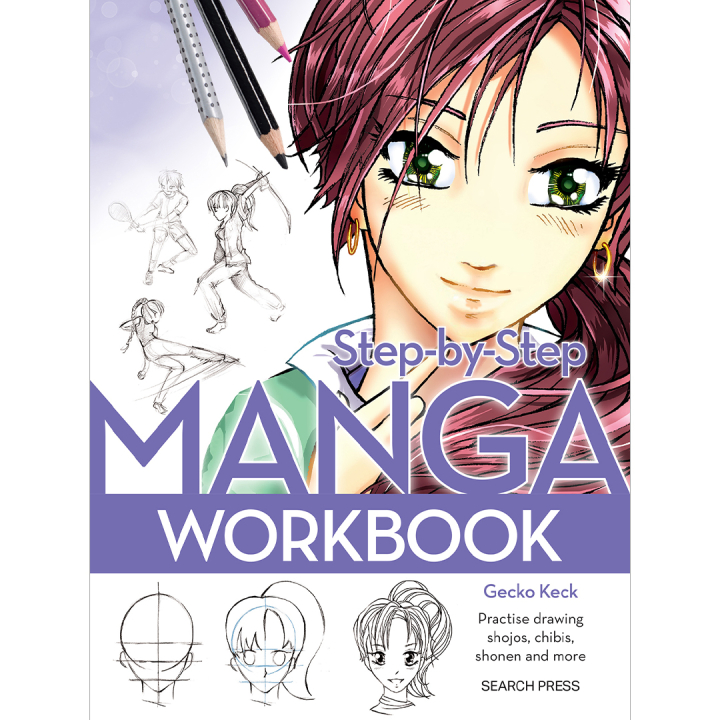 Step-by-Step Manga Workbook in de groep Creëren & Hobby / Boeken / Inspiratieboeken bij Voorcrea (136329)