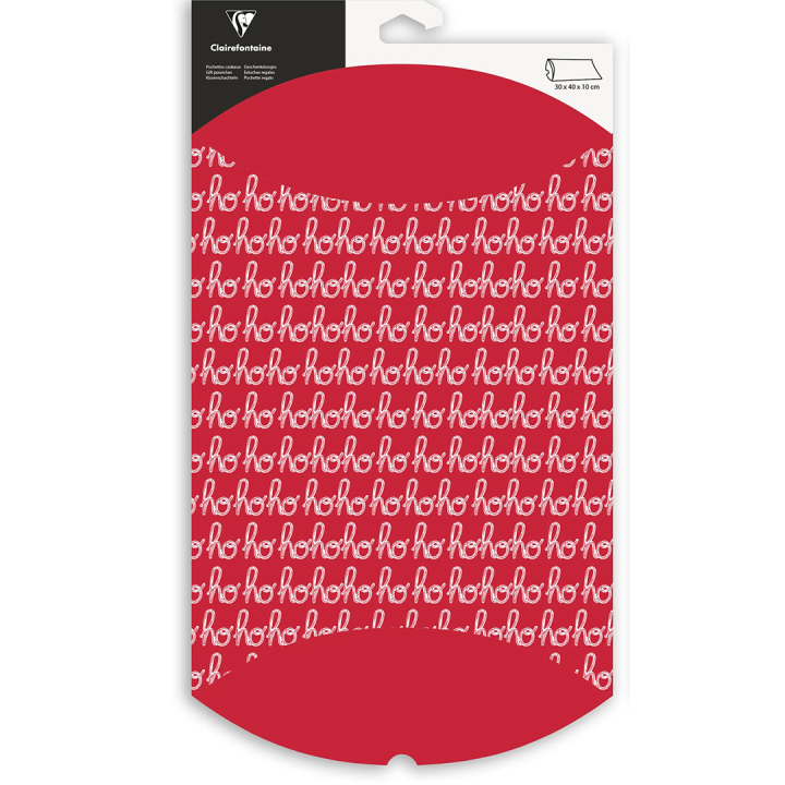 Cadeautasje 30x40cm Hohoho in de groep Creëren & Hobby / Feestdagen en seizoenen / Inpakken bij Voorcrea (136361)