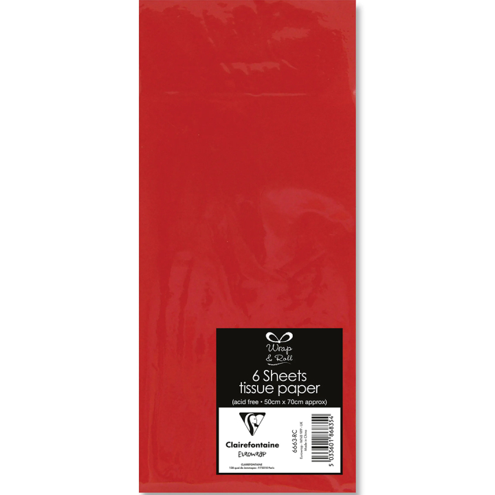 Zijdepapier 50x70 cm 6-pack in de groep Creëren & Hobby / Feestdagen en seizoenen / Inpakken bij Voorcrea (136362_r)