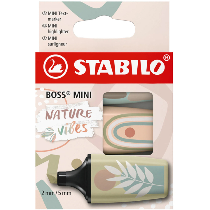 BOSS Mini Nature vibes 3-pack in de groep Pennen / Labelen en kantoor / Markeerstiften bij Voorcrea (136802)