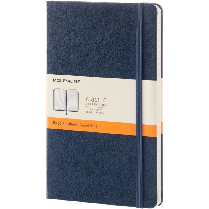 Classic Hard Cover Notebook Large Blue in de groep Papier & Blokken / Schrijven en noteren / Notitieboeken bij Voorcrea (136821_r)