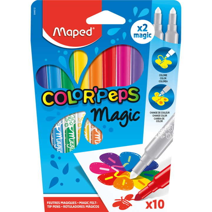 Viltstiften Color’Peps Magic 10-set in de groep Kids / Kinderpotloden en -stiften / Viltstiften voor kinderen bij Voorcrea (136940)