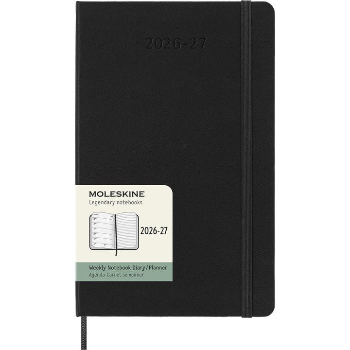 Kalender 18M WeekNote Hard Cover Large Black in de groep Papier & Blokken / Kalenders en agenda's / 18 maanden agenda's bij Voorcrea (137011)