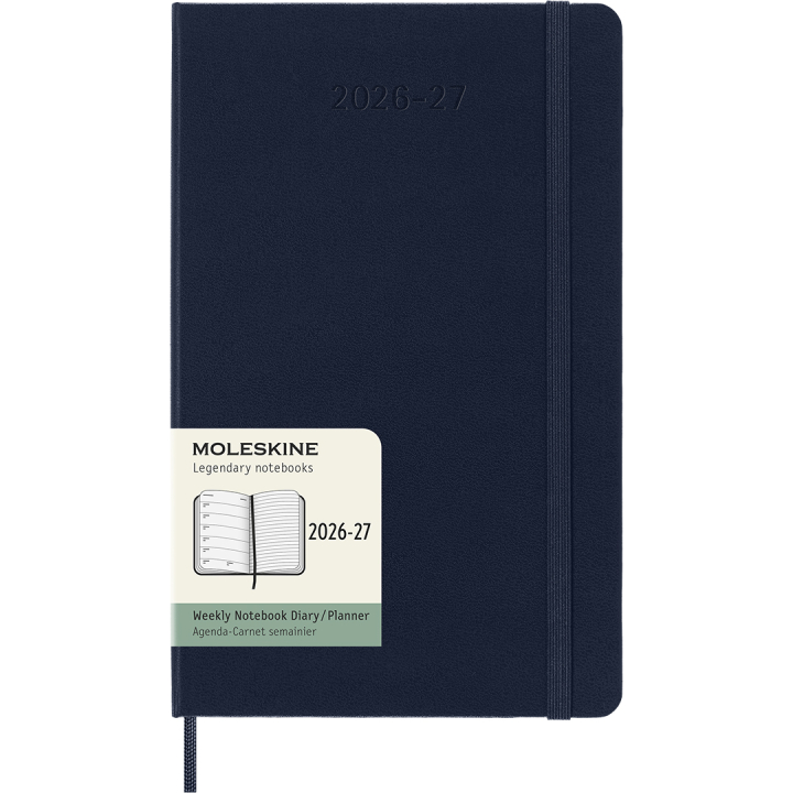 Kalender 18M WeekNote Hard Cover Large Sapphire Blue in de groep Papier & Blokken / Kalenders en agenda's / 18 maanden agenda's bij Voorcrea (137017)