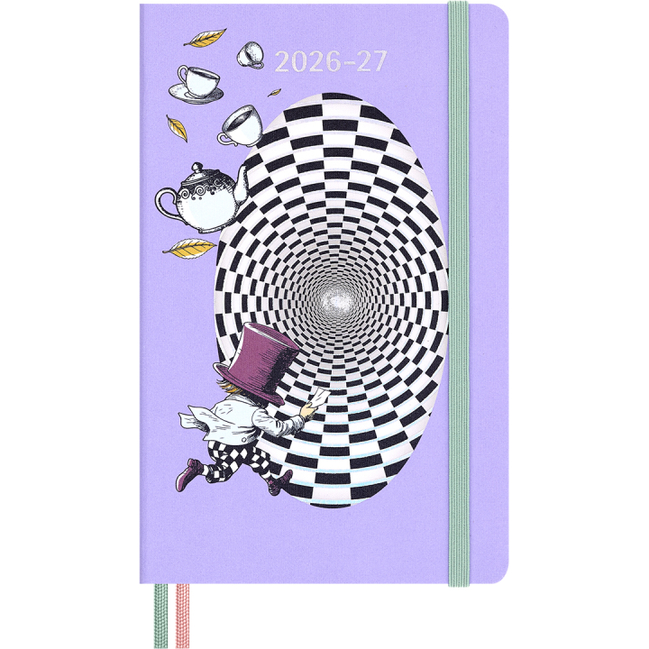 Kalender 18M WeekNote Hard Cover Large Alice in Wonderland in de groep Papier & Blokken / Kalenders en agenda's / 18 maanden agenda's bij Voorcrea (137025)