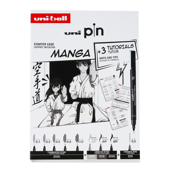 Pin Fine Line Manga Set in de groep Pennen / Kunstenaarspotloden en -stiften / Fineliners bij Voorcrea (137083)