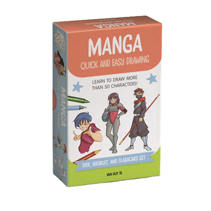 Manga Quick and Easy Drawing Deck in de groep Creëren & Hobby / Boeken / Instructieboeken bij Voorcrea (137177)