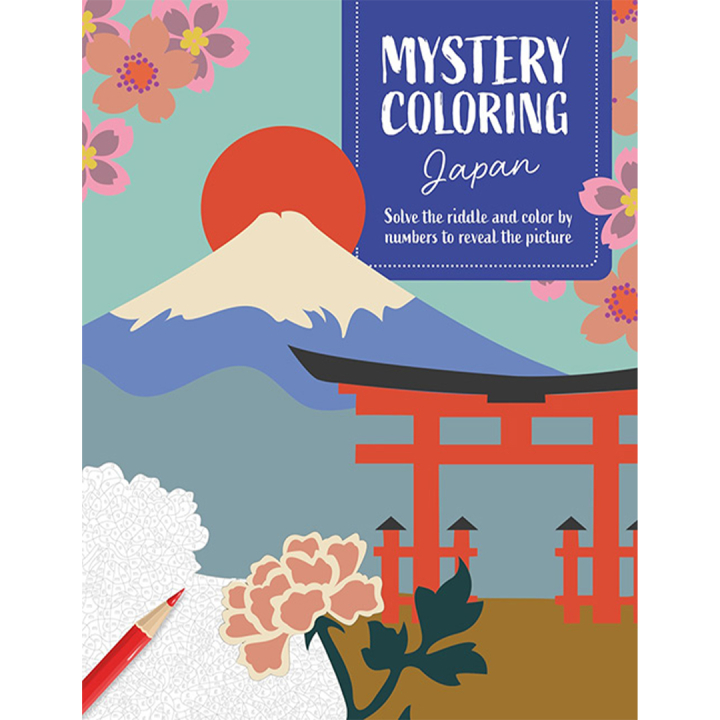 Mystery Coloring Japan in de groep Creëren & Hobby / Boeken / Kleurboeken voor volwassenen bij Voorcrea (137181)