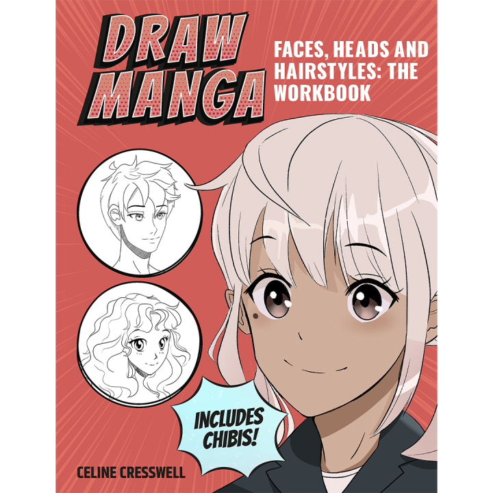 Draw Manga Faces, Heads and Hairstyles in de groep Creëren & Hobby / Boeken / Instructieboeken bij Voorcrea (137217)