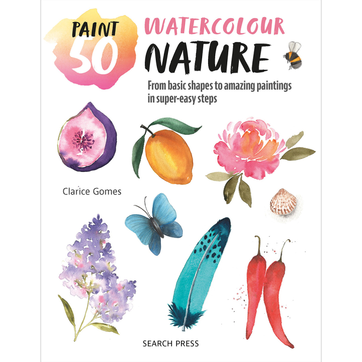 Paint 50: Watercolour Nature in de groep Creëren & Hobby / Boeken / Instructieboeken bij Voorcrea (137229)