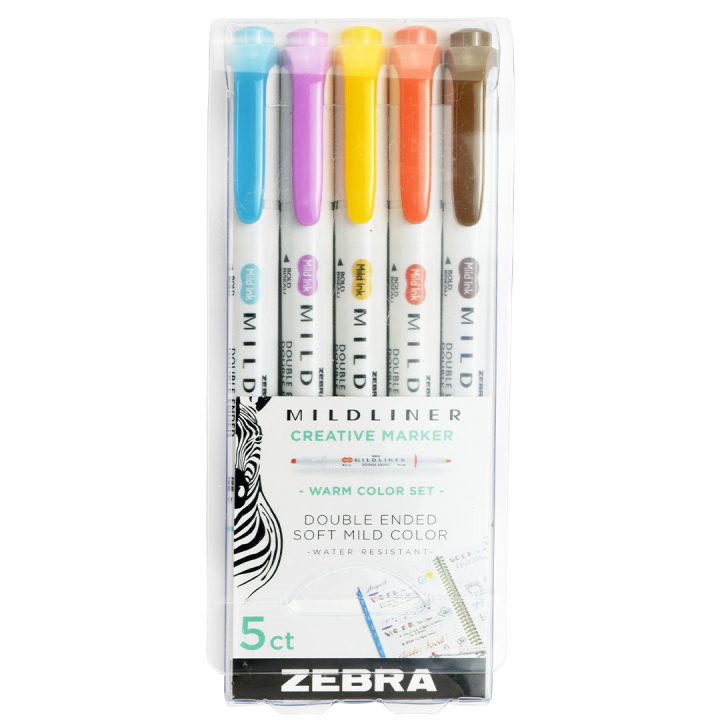 Mildliner 5-pack Warm in de groep Pennen / Kunstenaarspotloden en -stiften / Illustratiemarkers bij Voorcrea (137263)