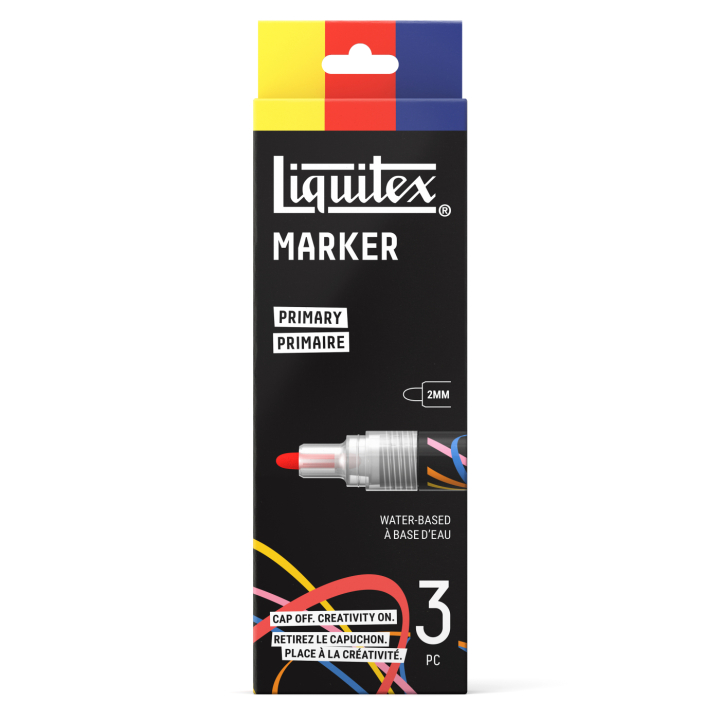 Marker Primary set van 3 in de groep Pennen / Kunstenaarspotloden en -stiften / Acrylmarkers bij Voorcrea (137369)