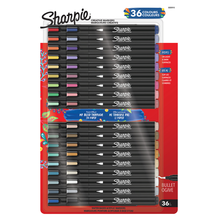 Creative Marker Bullet Tip 36-pack in de groep Product series / Sharpie Creative Marker bij Voorcrea (137409)