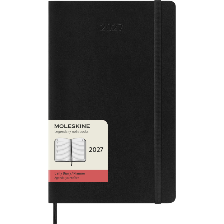 Kalender 12M Daily 2027 Softcover Large Black in de groep Papier & Blokken / Kalenders en agenda's / 12 maanden agenda's bij Voorcrea (137424)