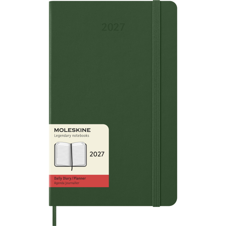 Kalender 12M Daily 2027 Hardcover Large Myrtle Green in de groep Papier & Blokken / Kalenders en agenda's / 12 maanden agenda's bij Voorcrea (137425)