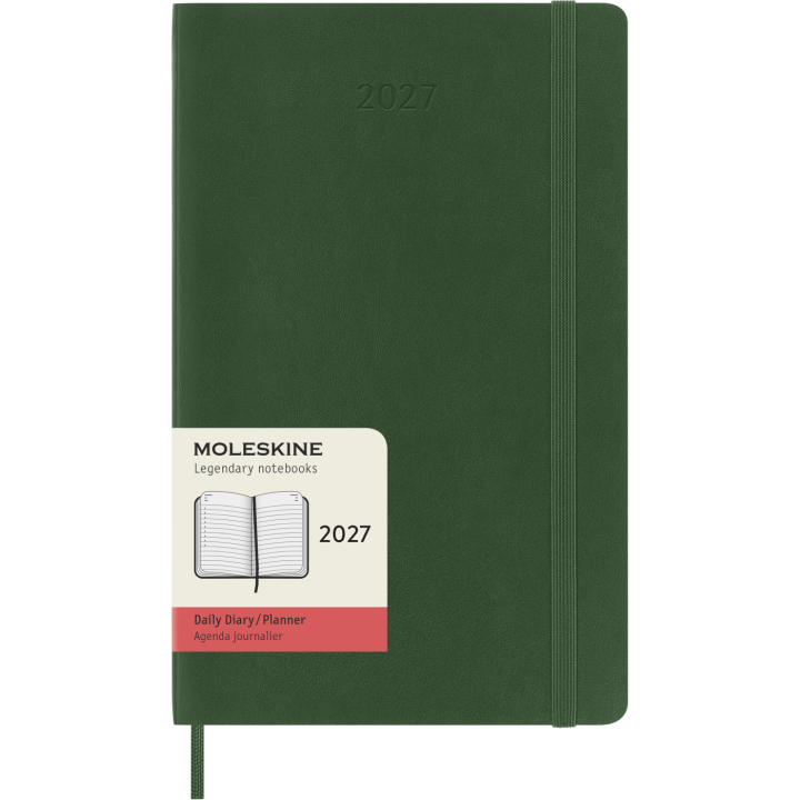 Kalender 12M Daily 2027 Softcover Large Myrtle Green in de groep Papier & Blokken / Kalenders en agenda's / 12 maanden agenda's bij Voorcrea (137430)