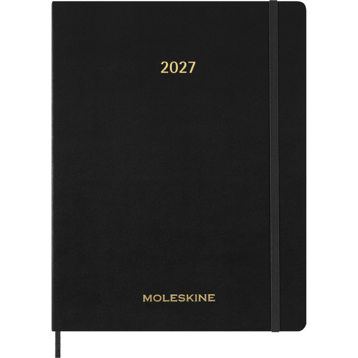 Kalender 12M Weekly Vertical 2027 Essential Softcover XXL Black in de groep Papier & Blokken / Kalenders en agenda's / 12 maanden agenda's bij Voorcrea (137472)