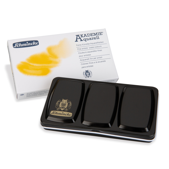 Akademie Aquarell Half Pans 12-set in de groep Kunstenaarsmateriaal / Kunstenaarsverf / Aquarelverf / Aquarelverf in napje bij Voorcrea (137800)