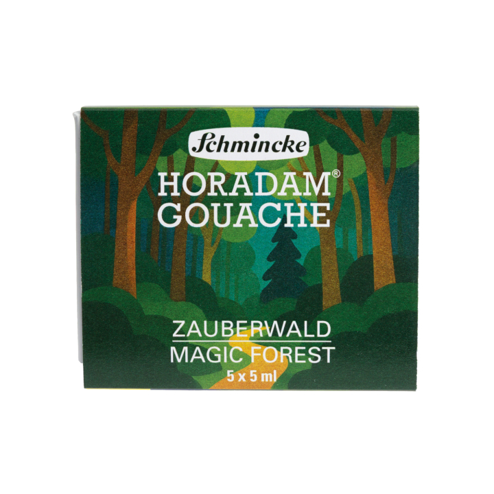 Horadam Gouache 5x5 ml Magic Forest in de groep Kunstenaarsmateriaal / Kunstenaarsverf / Gouache bij Voorcrea (137807)