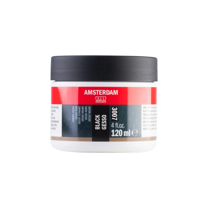 Black gesso 3007 120 ml in de groep Kunstenaarsmateriaal / Schildermedia en vernis / Gesso en primer bij Voorcrea (137983)