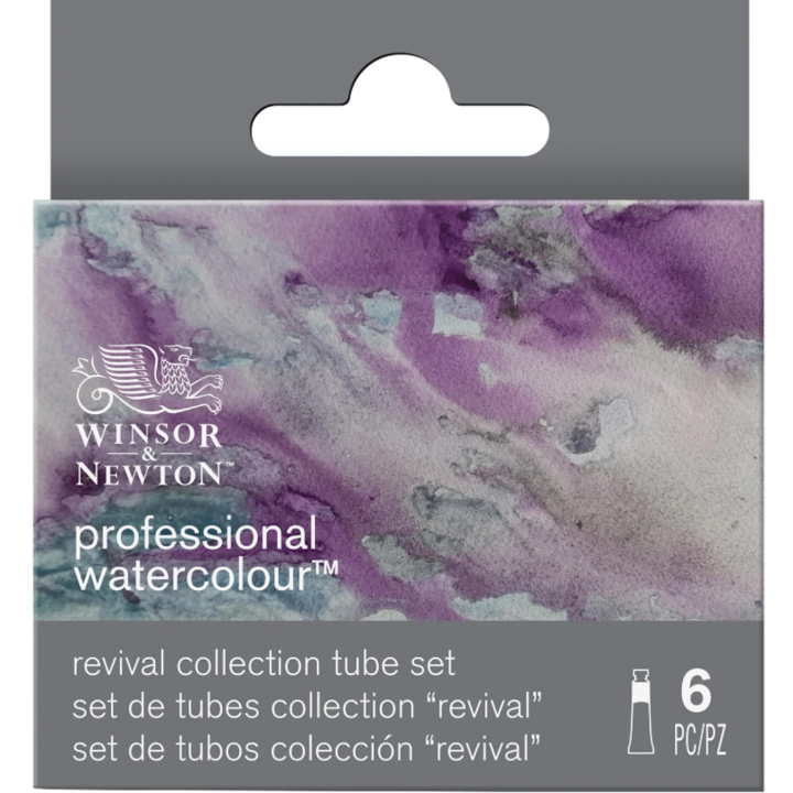 Professional Aquarelverf Tube 5 ml Revival 6-set in de groep Kunstenaarsmateriaal / Kunstenaarsverf / Aquarelverf / Aquarelverf in tube bij Voorcrea (137999)