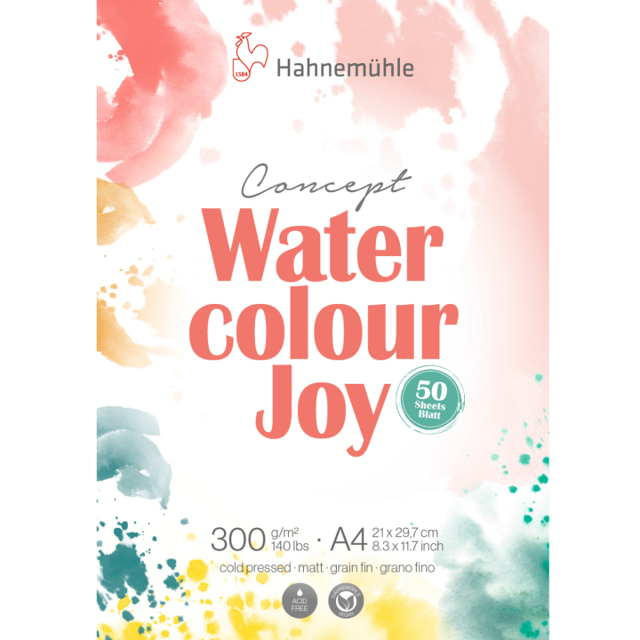 Aquarelblok 300g A4 in de groep Papier & Blokken / Tekenblokken / Aquarelblokken bij Voorcrea (138010)