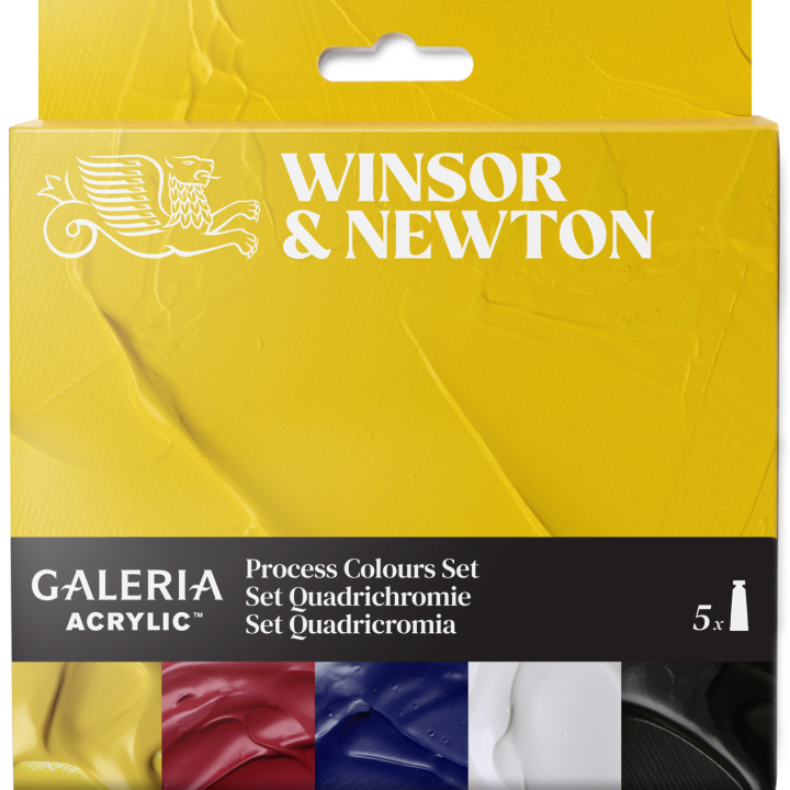 Galeria Acrylverf 5x60ml Process set in de groep Kunstenaarsmateriaal / Kunstenaarsverf / Acrylverf bij Voorcrea (138041)