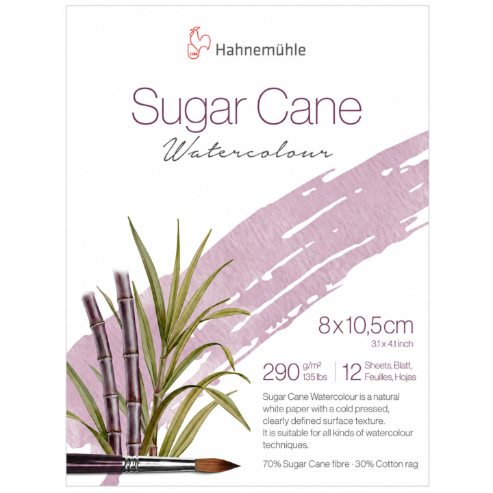 Aquarelblok Sugar Cane 290g 8x10,5 cm in de groep Papier & Blokken / Tekenblokken / Aquarelblokken bij Voorcrea (138053)