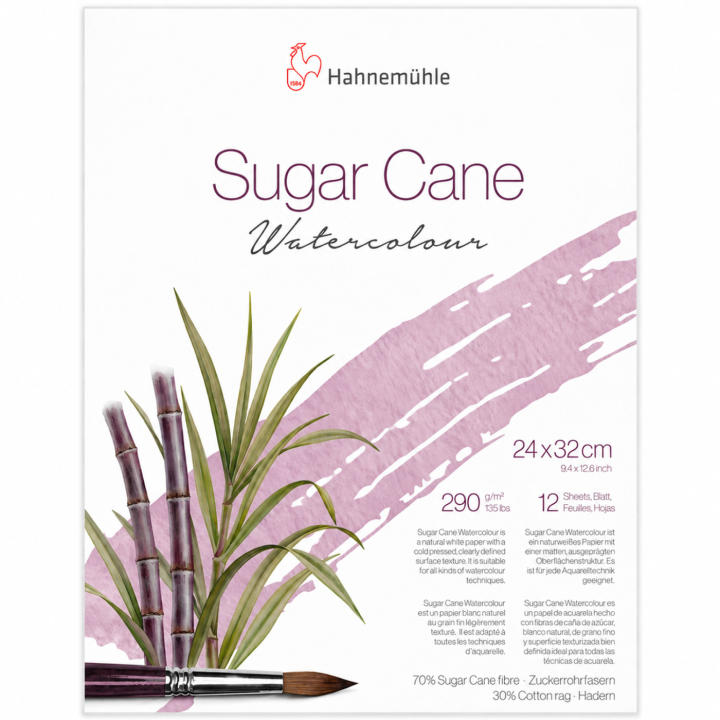 Aquarelblok Sugar Cane 290g 24x32 cm in de groep Papier & Blokken / Tekenblokken / Aquarelblokken bij Voorcrea (138054)
