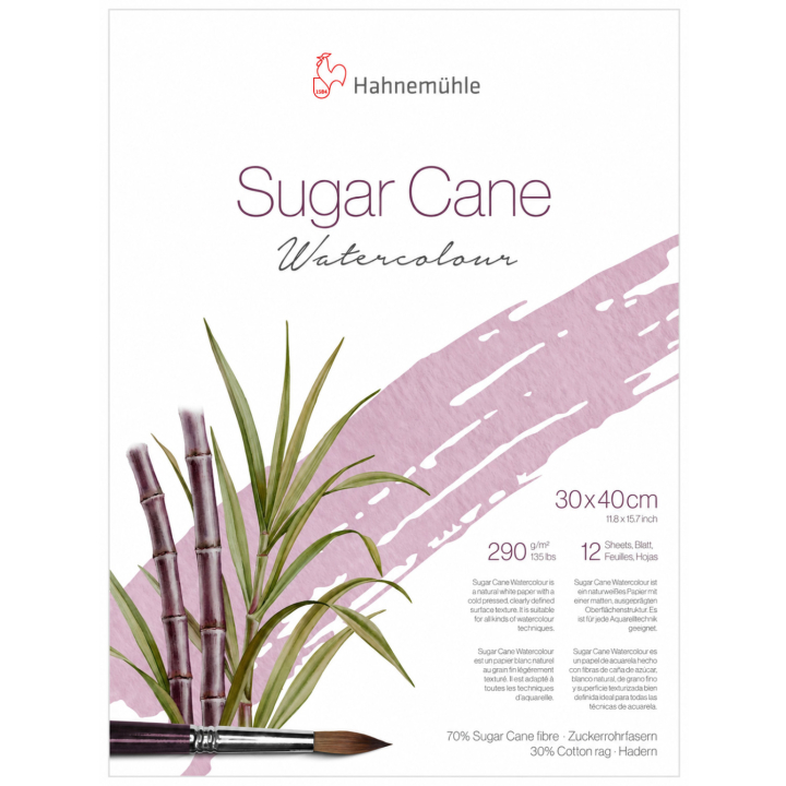 Aquarelblok Sugar Cane 290g 30x40 cm in de groep Papier & Blokken / Tekenblokken / Aquarelblokken bij Voorcrea (138055)