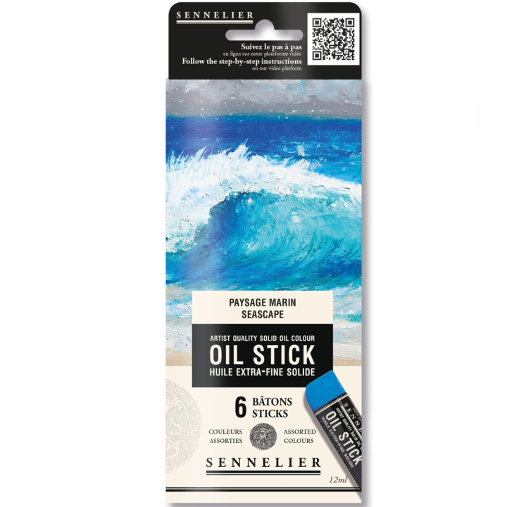 Oil Stick Mini 6-set Seascape in de groep Kunstenaarsmateriaal / Krijt en potloden / Oliekrijt bij Voorcrea (138060)