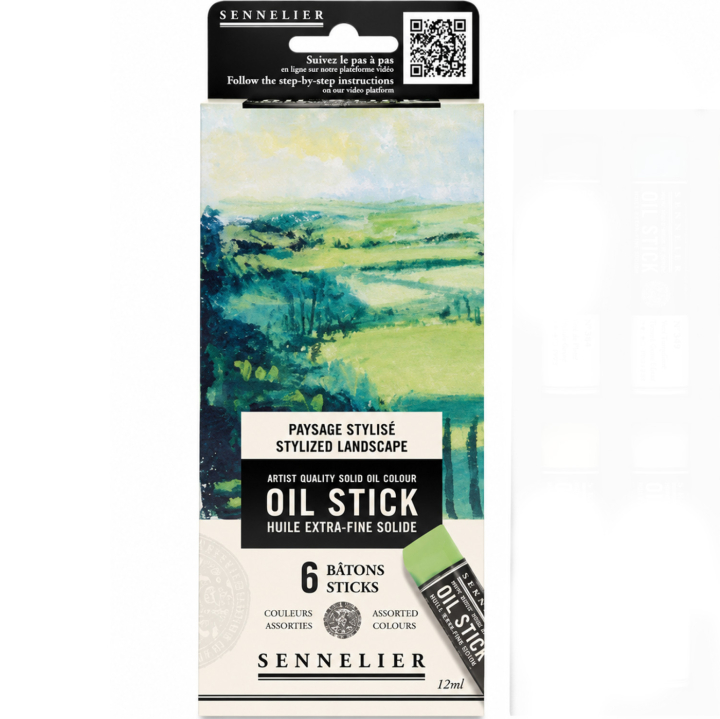 Oil Stick Mini 6-set Stylish landscape in de groep Kunstenaarsmateriaal / Krijt en potloden / Oliekrijt bij Voorcrea (138061)