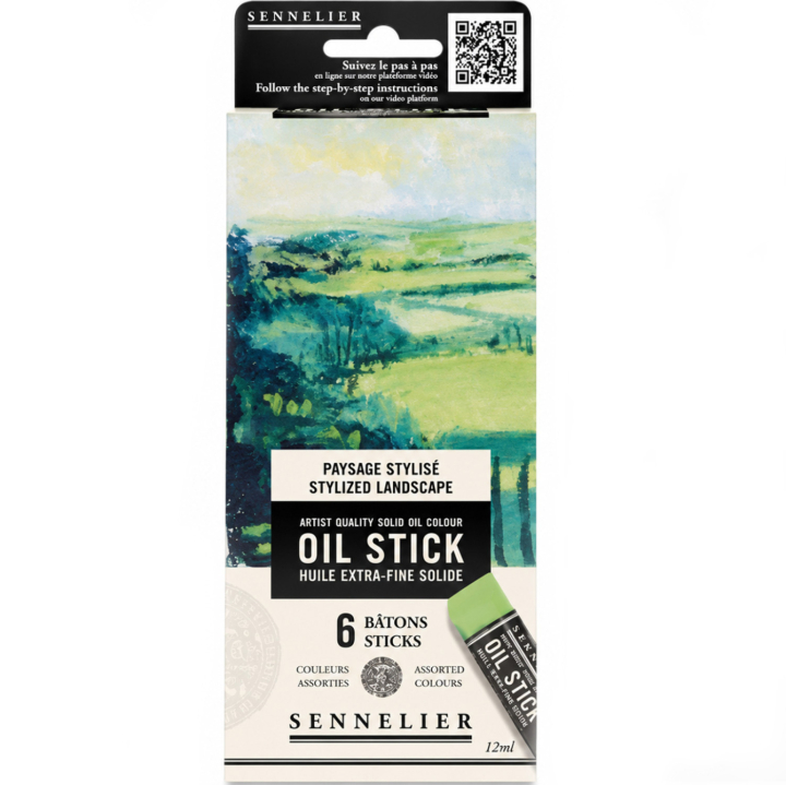 Oil Stick Mini 6-set Stylish landscape in de groep Kunstenaarsmateriaal / Krijt en potloden / Oliekrijt bij Voorcrea (138061)