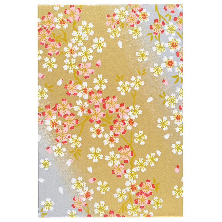 Notebook Goshuincho Gold Flower in de groep Papier & Blokken / Tekenblokken / Schetsboeken bij Voorcrea (138161)