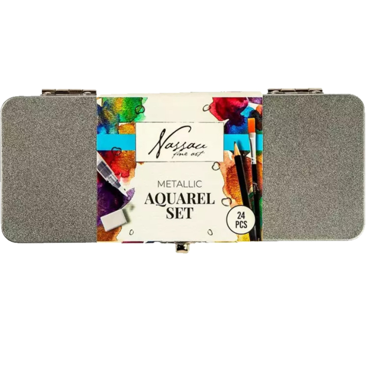 Kit Aquarelle 24 pièces in de groep Kunstenaarsmateriaal / Kunstenaarsverf / Aquarelverf bij Voorcrea (138230)