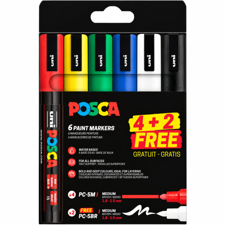 PC-5M/BR 4-set in de groep Pennen / Kunstenaarspotloden en -stiften / Illustratiemarkers bij Voorcrea (138267)