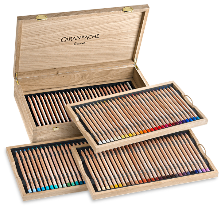 Luminance 6901 100-delige set Houten kist in de groep Pennen / Kunstenaarspotloden en -stiften / Kleurpotloden bij Voorcrea (138427)