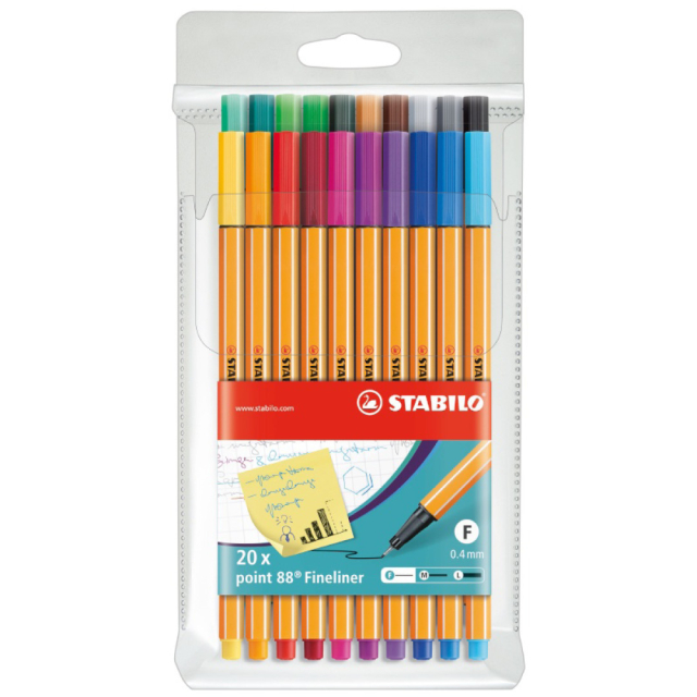 Point 88 Fineliner 20-pack
