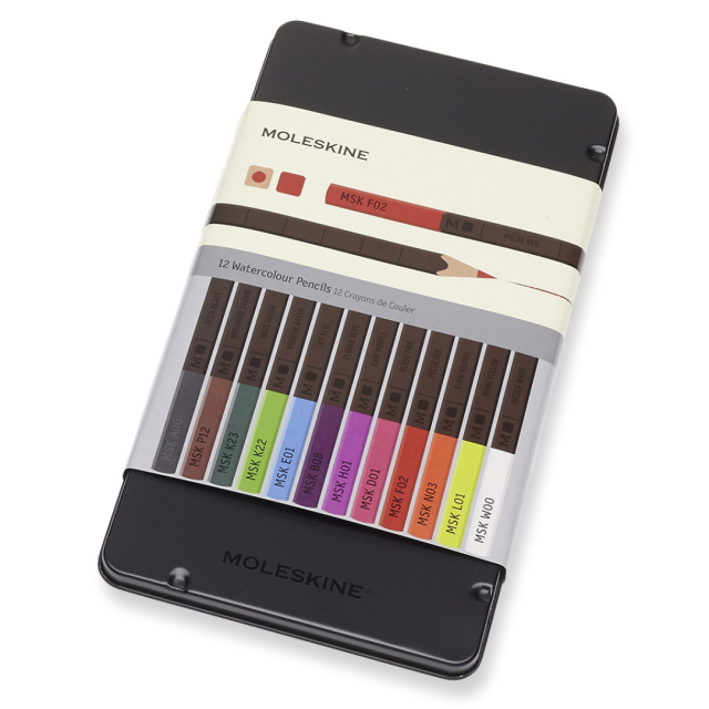 Aquarelpotloden 12-set