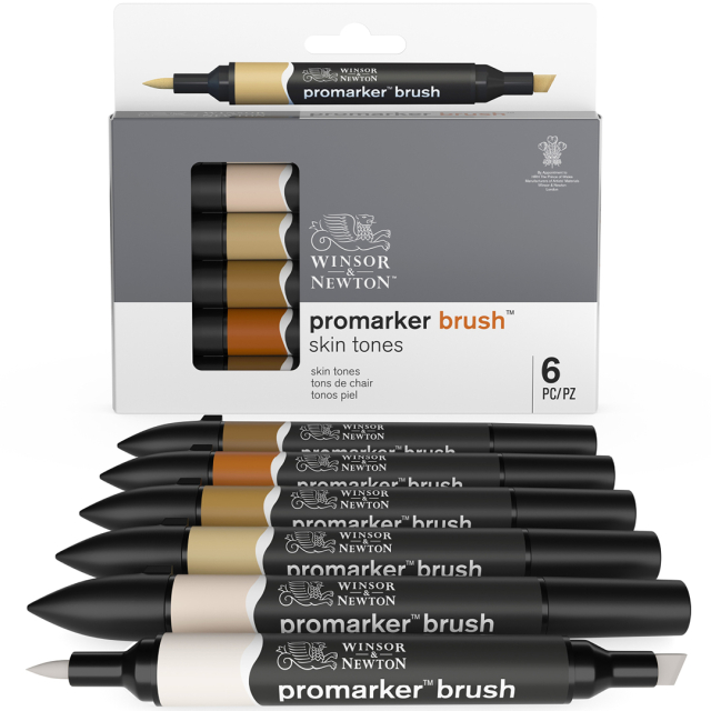 ProMarker Brush 6-set Skin Tones