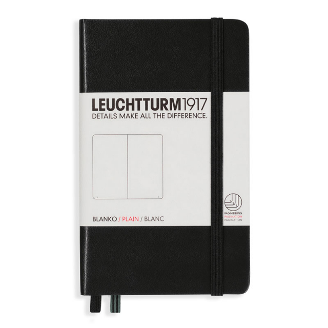 Notebook A6 Pocket Ongelinieerd Black