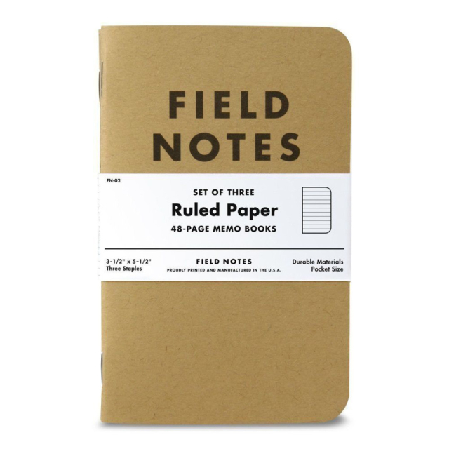 Memo Book Gelinieerd 3-pack