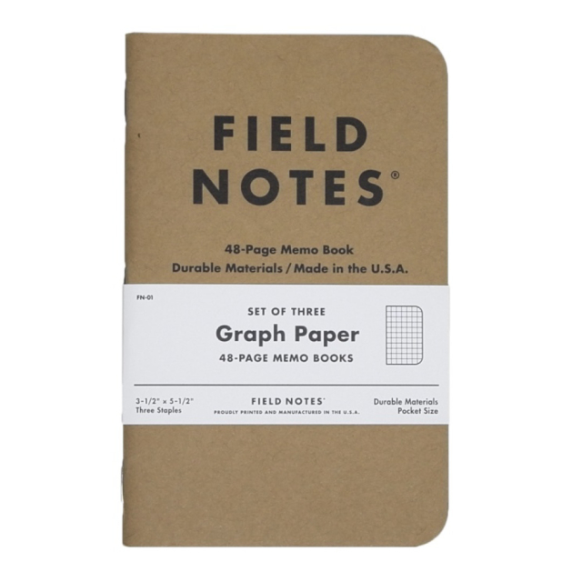 Memo Book Geruit 3-pack