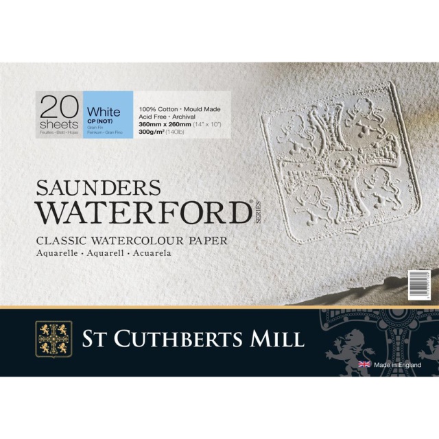 Saunders Waterford Aquarelblok White CP/NOT 36x26 cm 300g